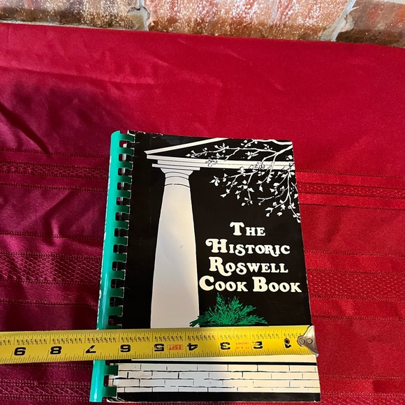 The Historic Roswell, Georgia Cookbook 1982 Spiral Bound -writing inside cover - Picture 9 of 9
